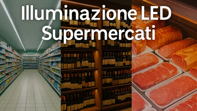 illuminazione led supermercati