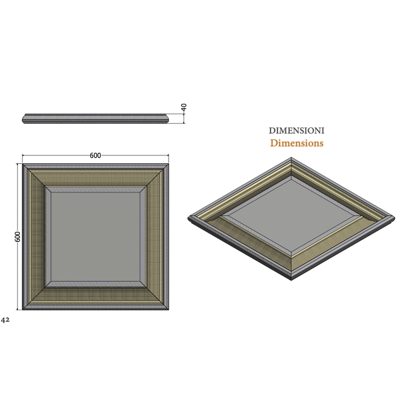 Plafoniera Led Pled-Run 4 anodizzato