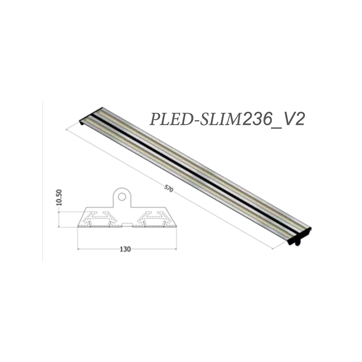 Plafoniera Led Pled-slim236v2