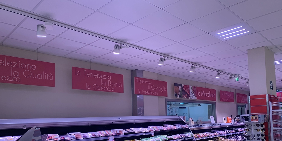 Lampade per supermercati
