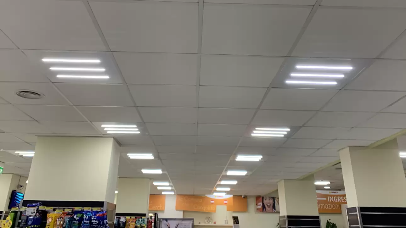 Sistemi di illuminazione led per supermercati