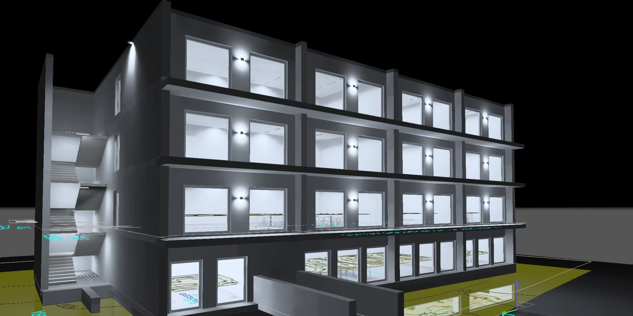 Progetto illuminotecnico scuola di formazione