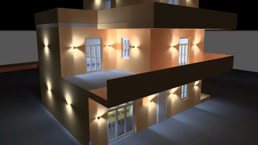 Progettazione Illuminotecnica Edificio Tre Piani