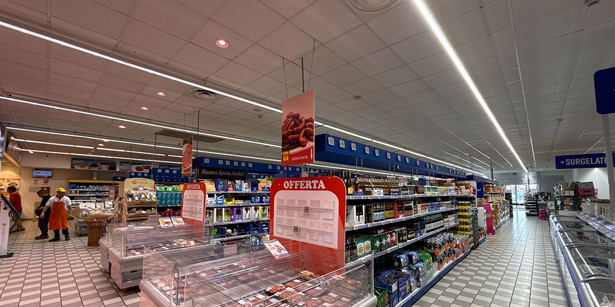 Illuminazione LED Supermercati: il caso di successo del punto vendita MD a Sant'Arpino