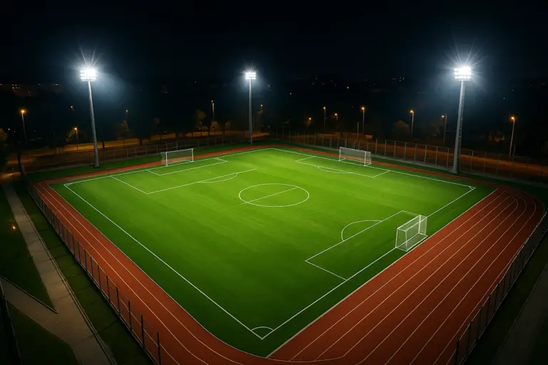 Quanti proiettori LED servono per illuminare un campo da calcio?
