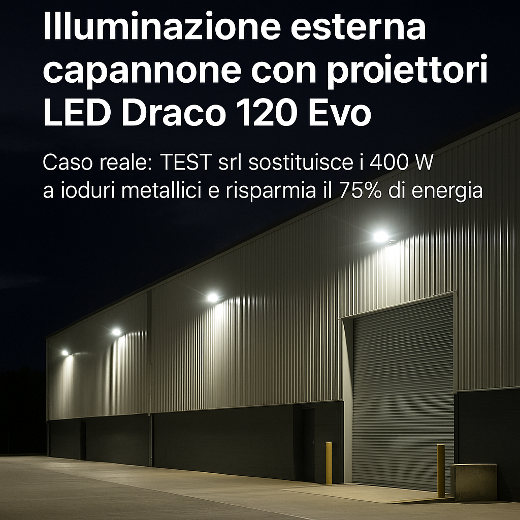 Illuminazione industriale con ioduri metallici obsoleti