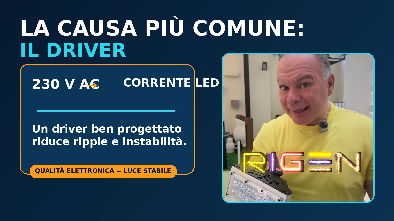 Il driver è una causa comune dello sfarfallio LED