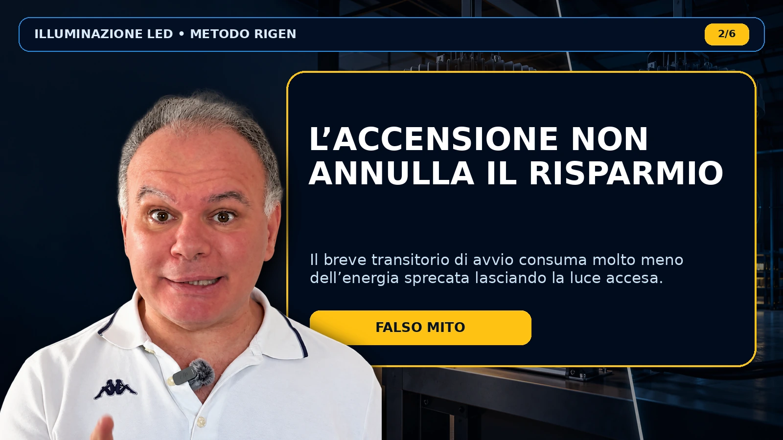 Consumo durante l’accensione di una lampada LED