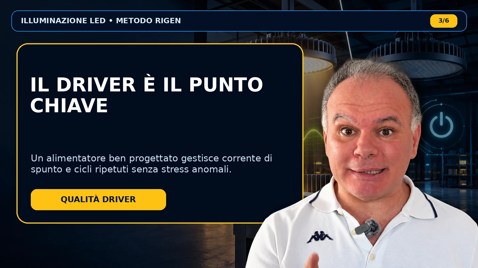 Driver LED e cicli di accensione e spegnimento