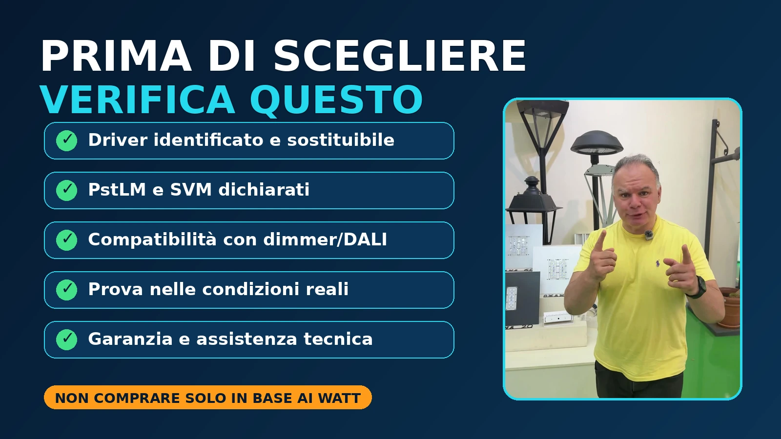 Come scegliere una lampada LED con basso sfarfallio