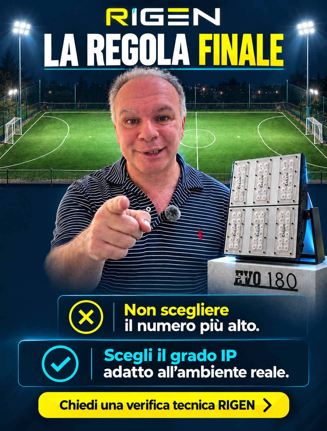 Regola finale: scegliere il grado IP in base all’ambiente reale