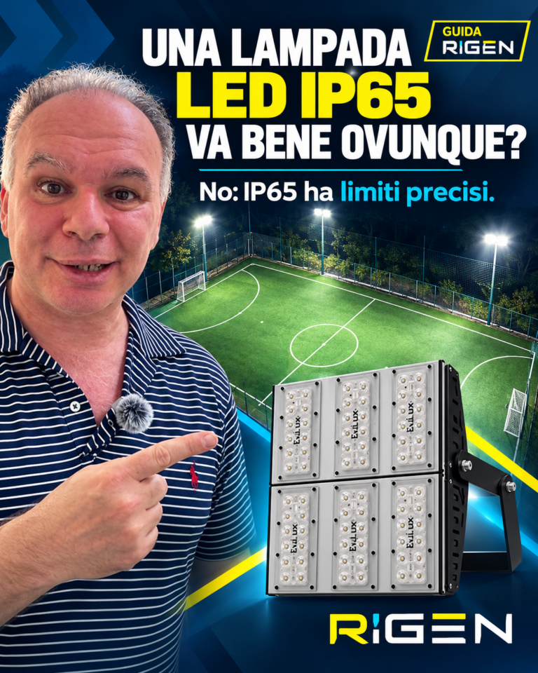 Una lampada LED IP65 si può utilizzare dappertutto?