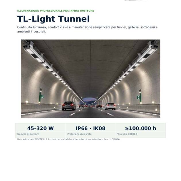 TL-L-LIGHT320 – Lampada LED tunnel 320 W