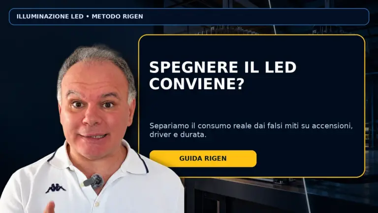 Accendere e spegnere le lampade LED fa risparmiare?