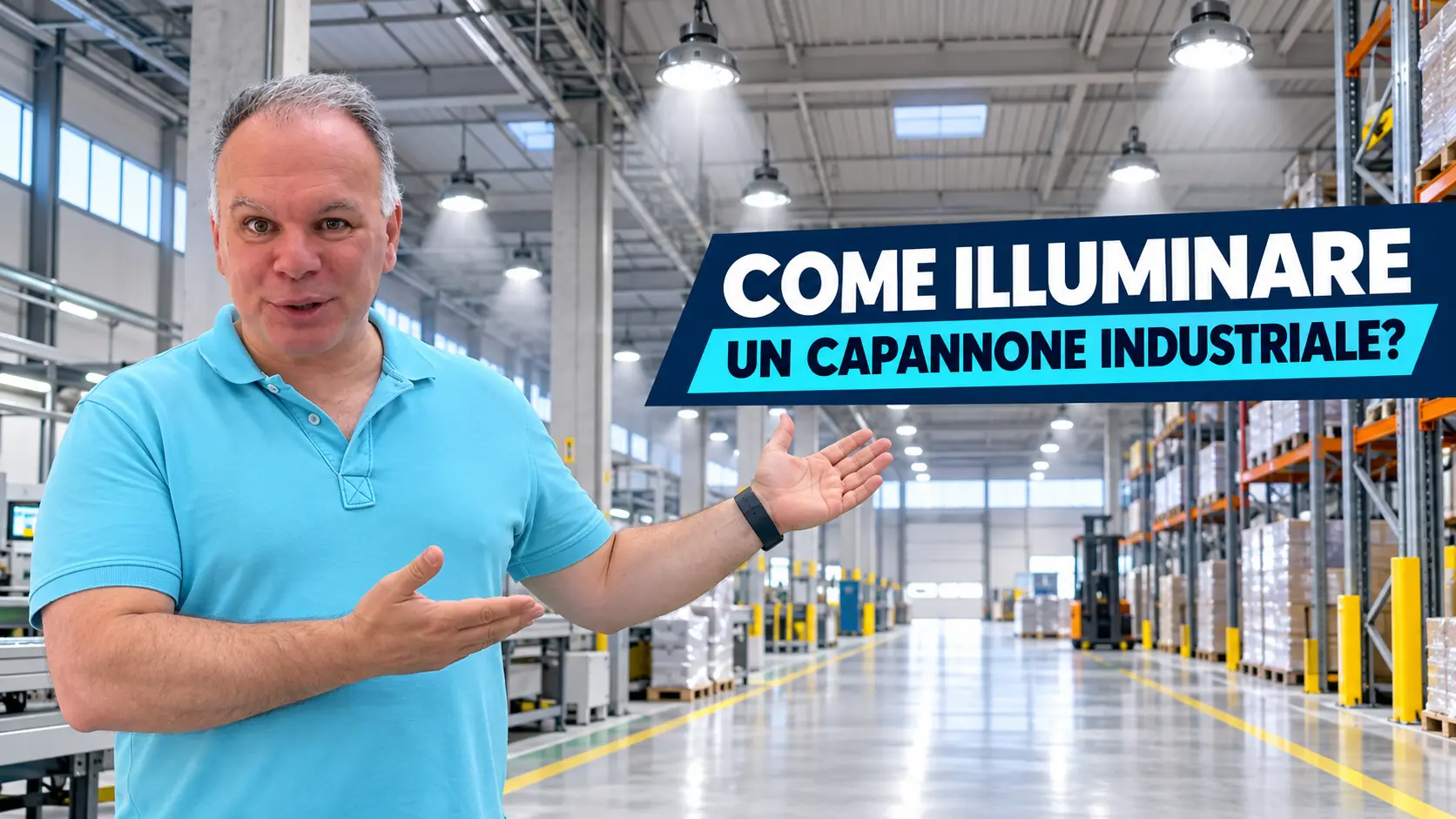 Come illuminare un capannone industriale con un progetto LED professionale