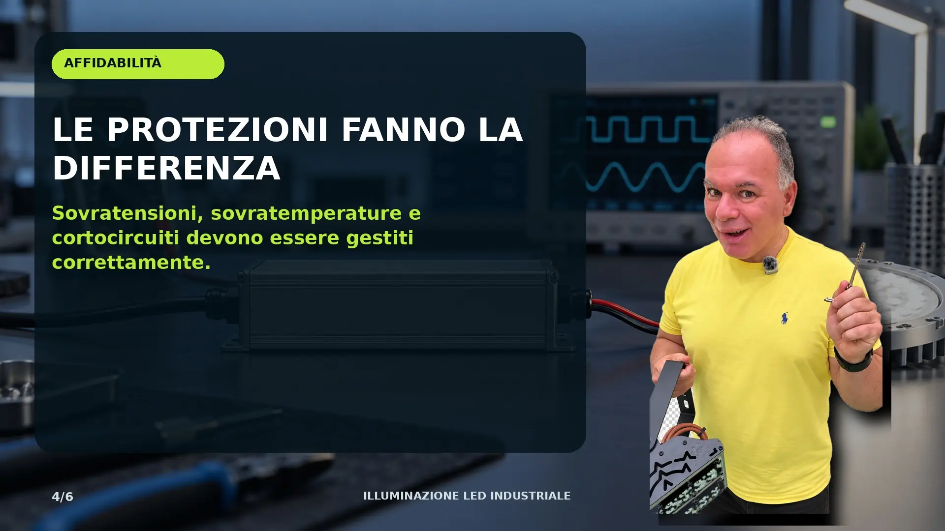 Riduzione dello sfarfallio e stabilità luminosa