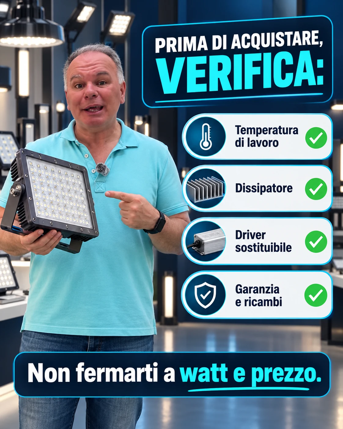 Checklist per scegliere una lampada LED durevole