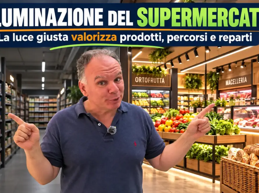 Fabio Locorotondo presenta l’illuminazione LED professionale per supermercati