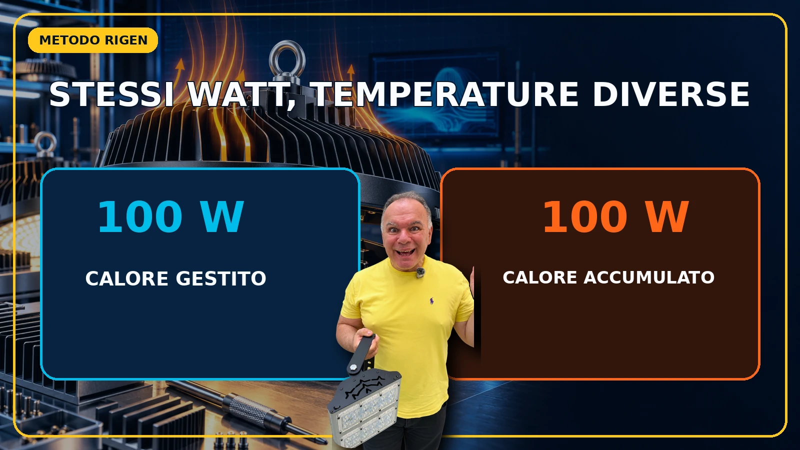 Lampade LED della stessa potenza possono lavorare a temperature diverse