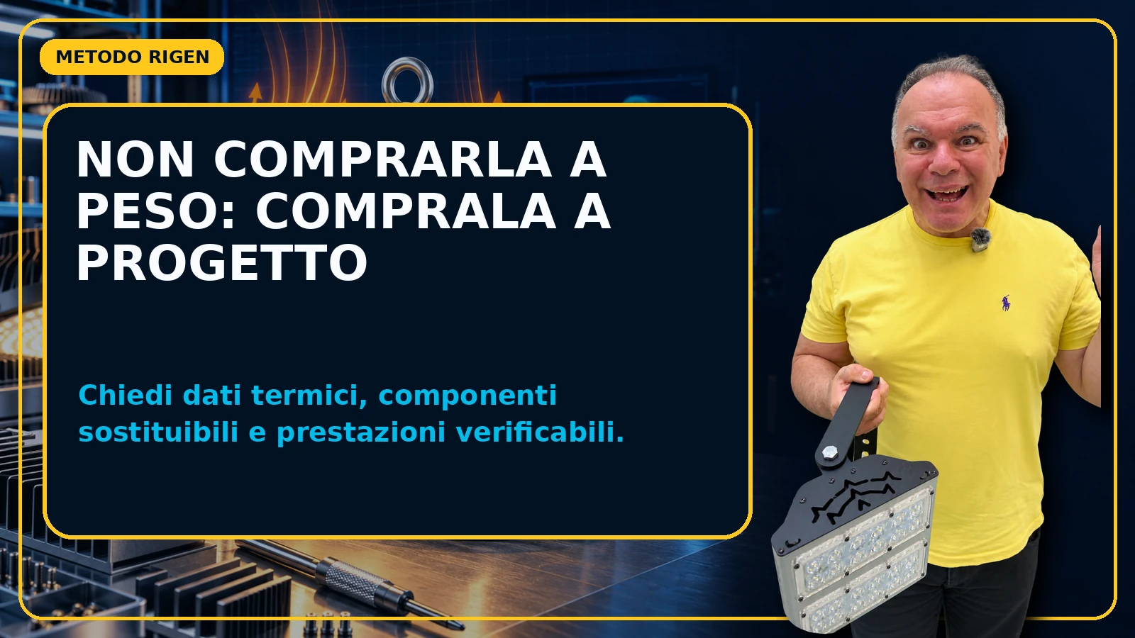 Scegliere una lampada LED in base al progetto e non al peso