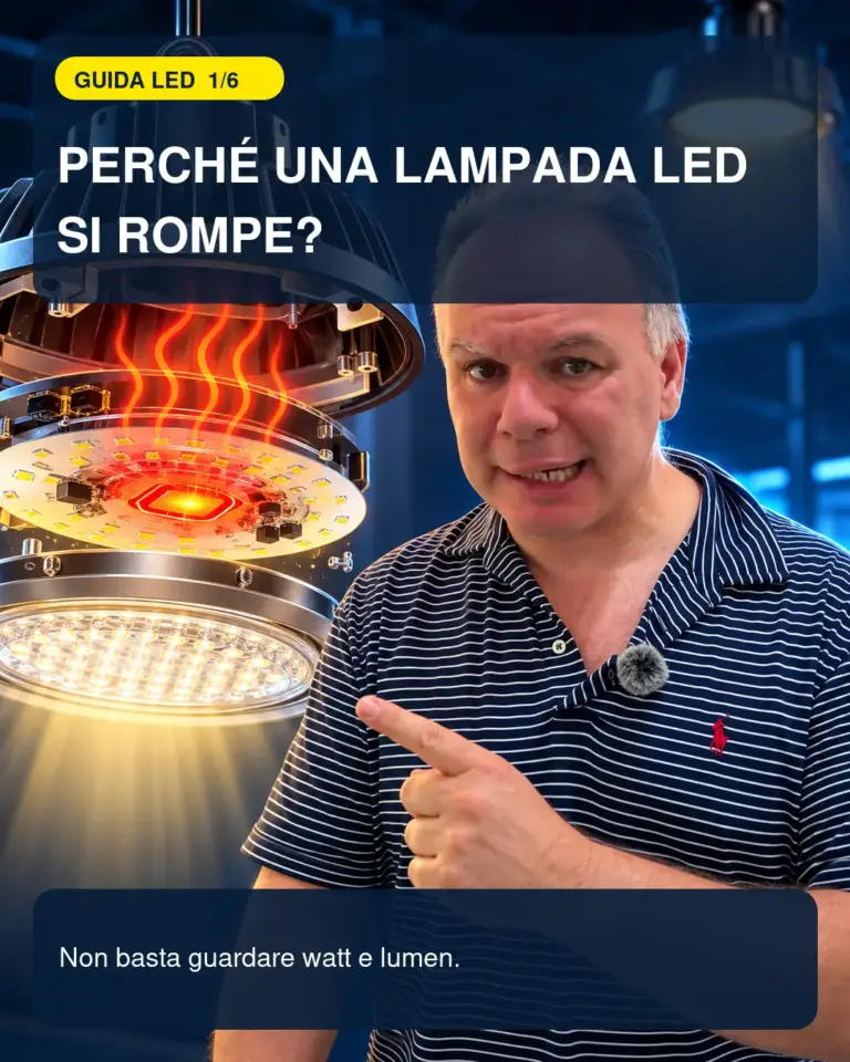 Perché una lampada LED si rompe? Le cause reali