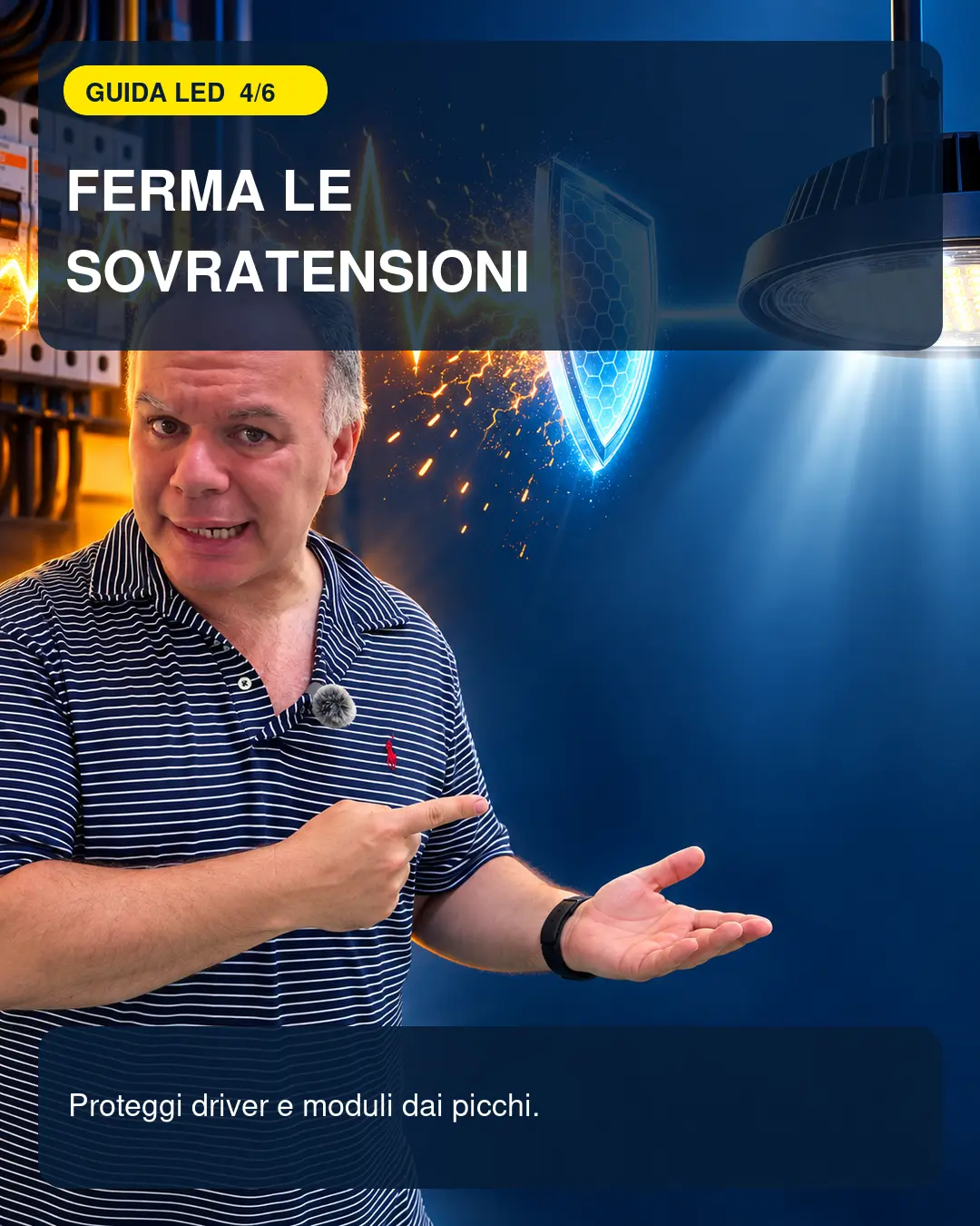 Protezione dalle sovratensioni per lampade LED