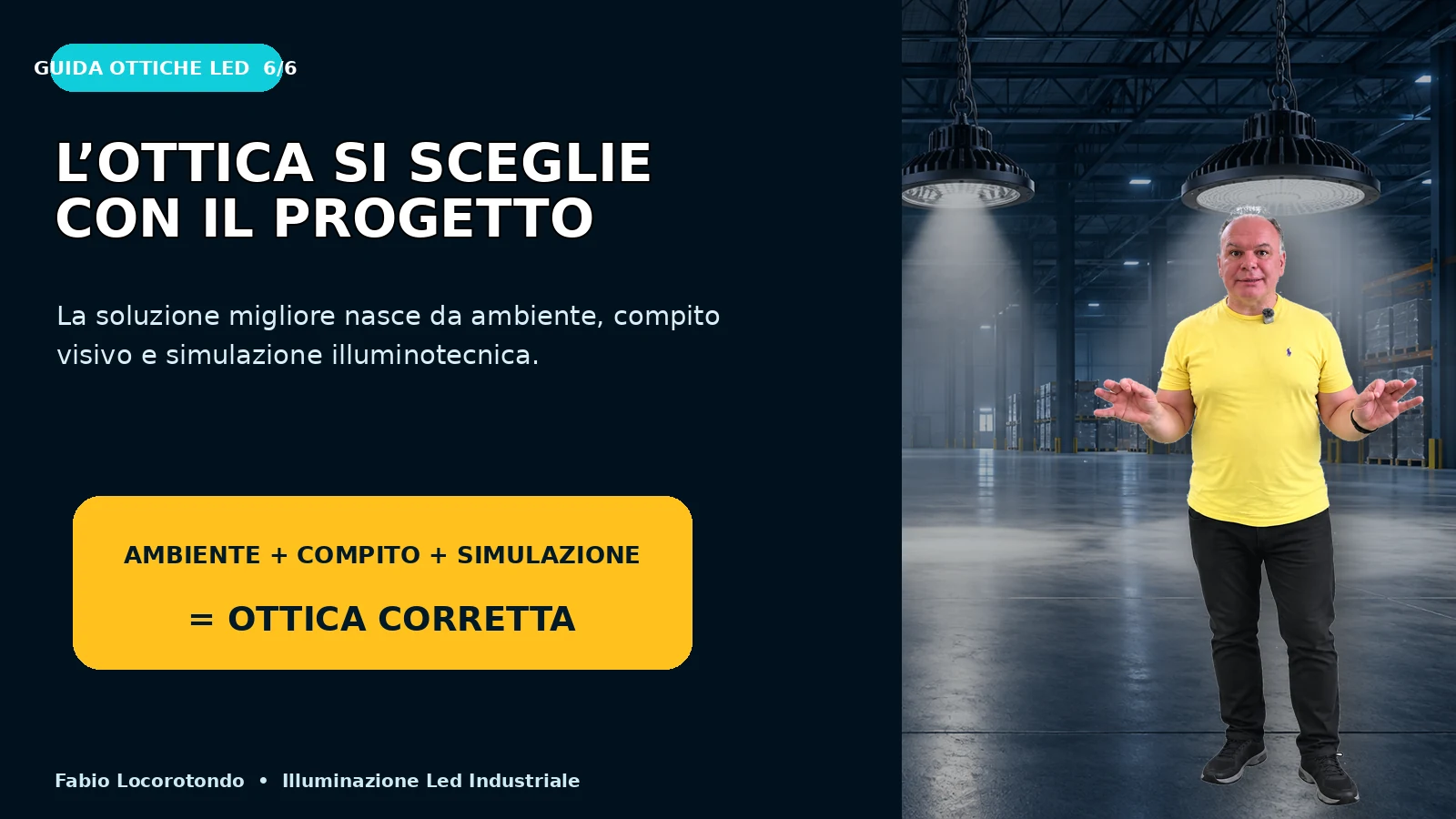 Simulazione illuminotecnica per scegliere le ottiche LED