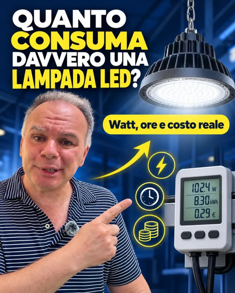 Quanto consuma una lampada LED? Calcolo e costi reali
