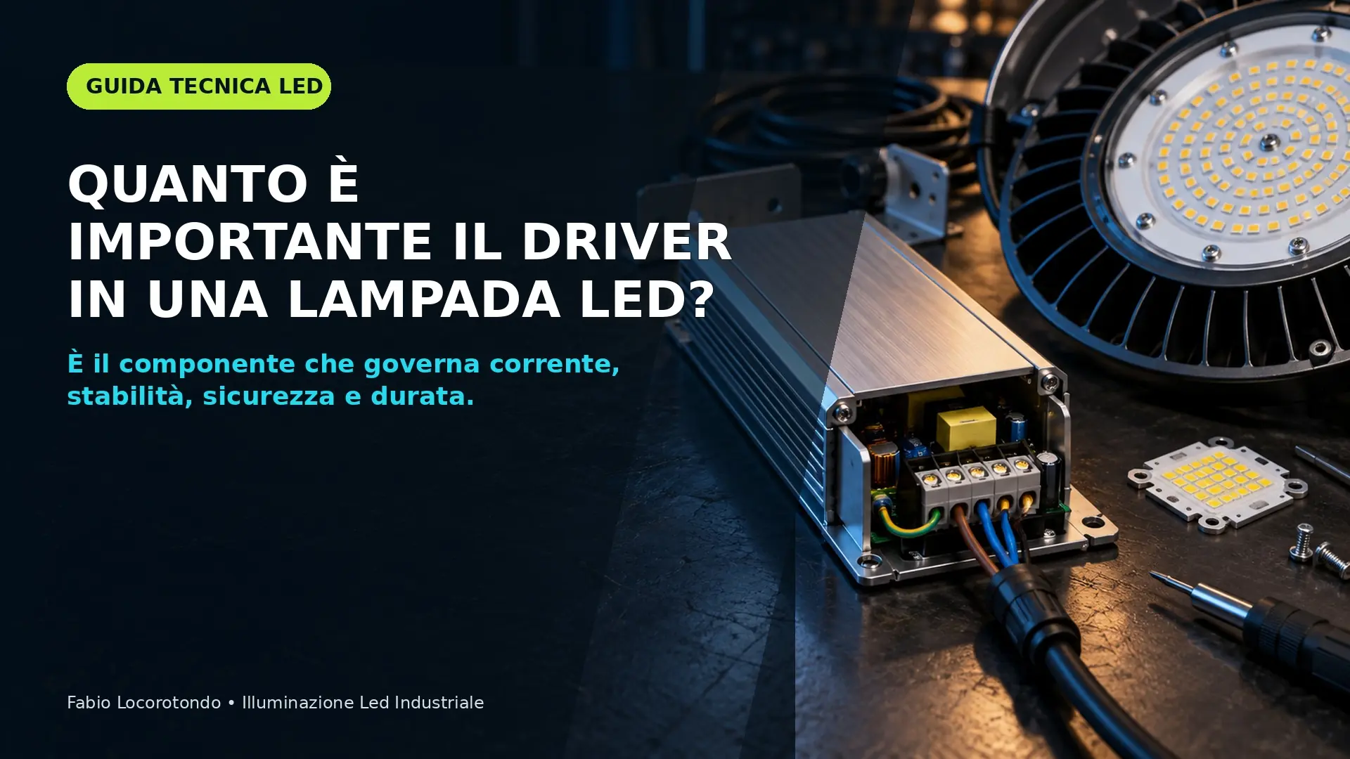 Fabio Locorotondo spiega quanto è importante il driver in una lampada LED