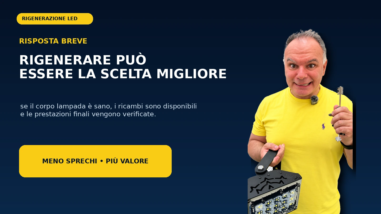 Quando rigenerare le lampade LED è la scelta migliore