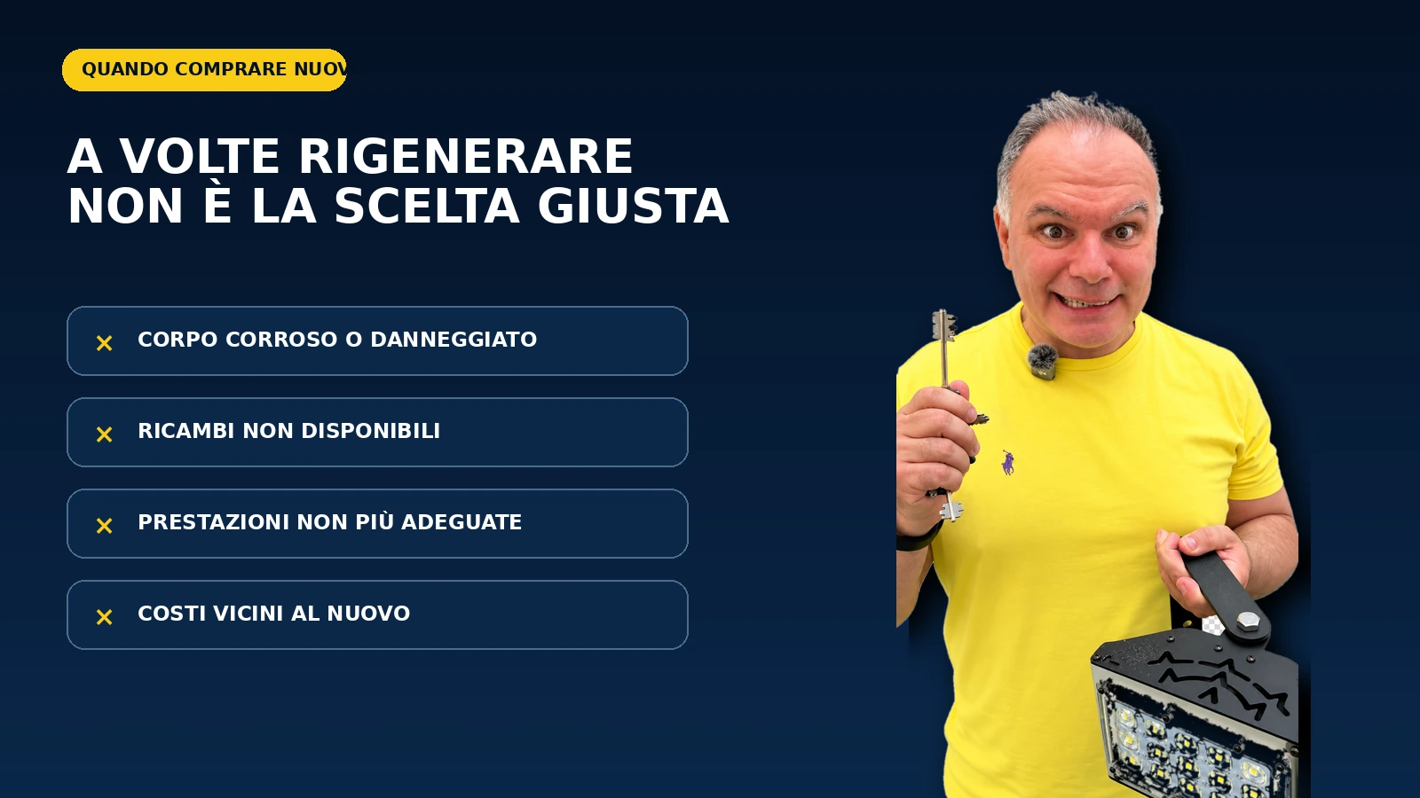 Quando è preferibile comprare una lampada LED nuova