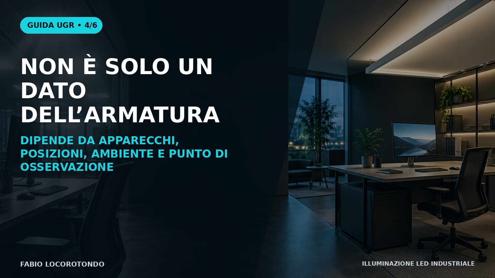 UGR illuminazione e abbagliamento: slide tecnica 4