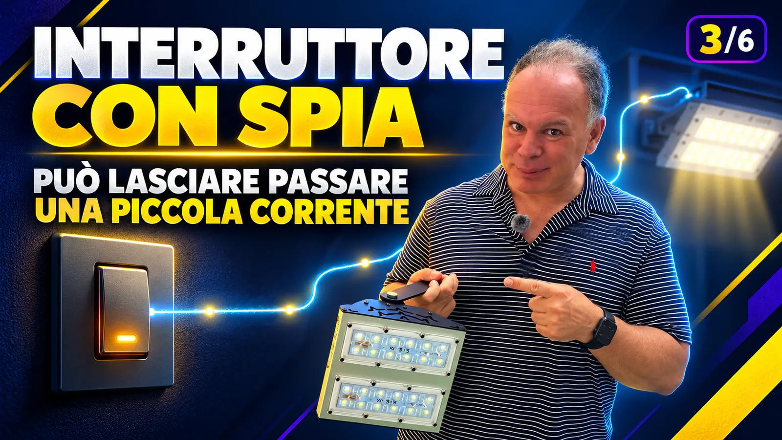 Interruttore con spia e corrente residua