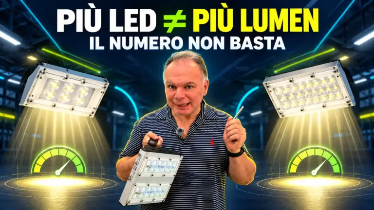 Una lampada con 100 LED fa più luce di una con 50 LED?