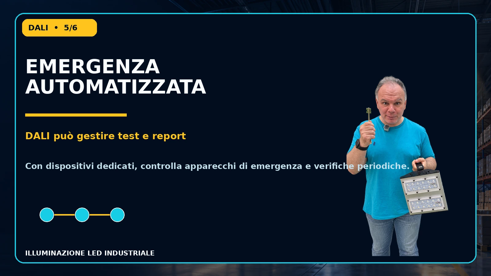 Gestione DALI dell’illuminazione di emergenza