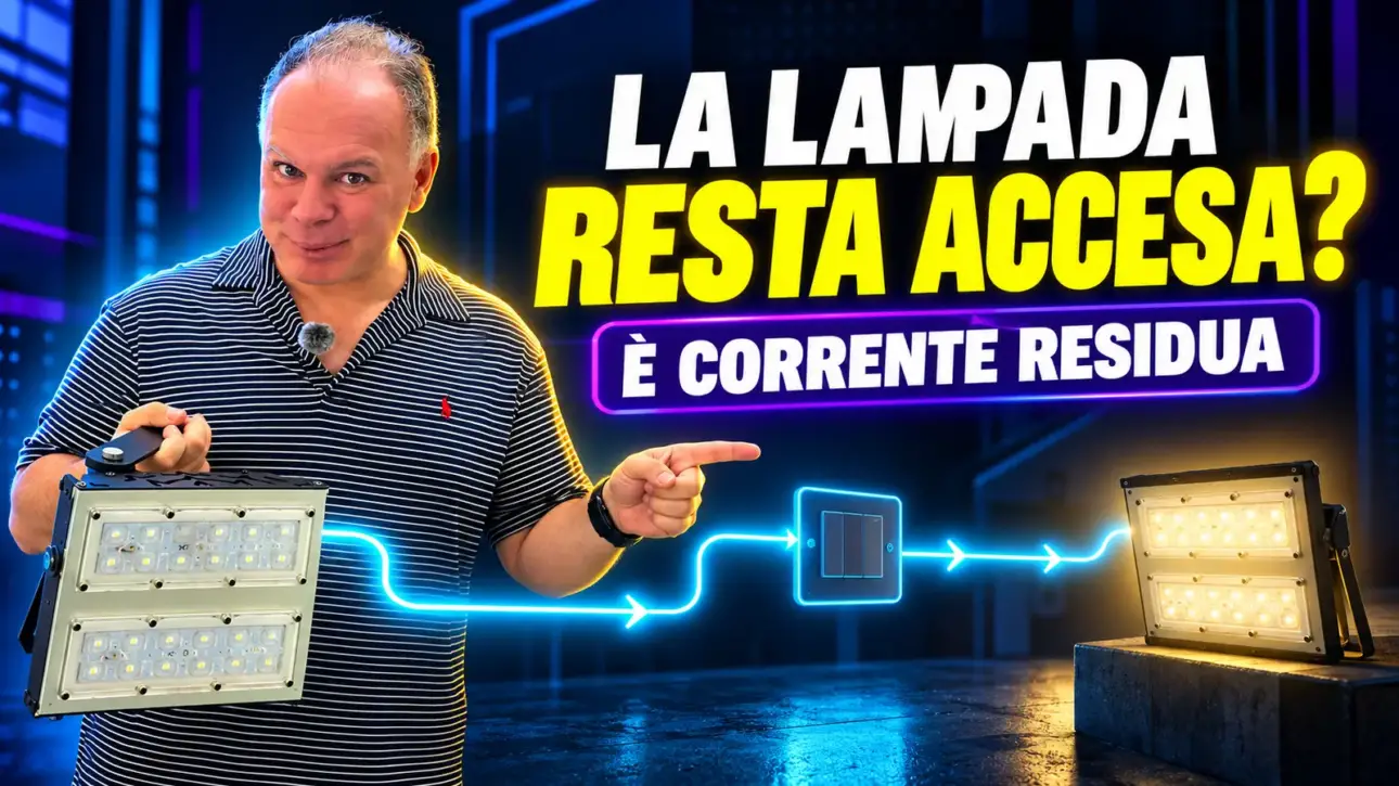 Fabio spiega perché una lampada LED resta leggermente accesa da spenta