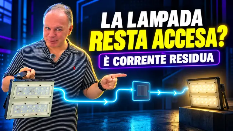Perché le lampade LED restano leggermente accese anche da spente?