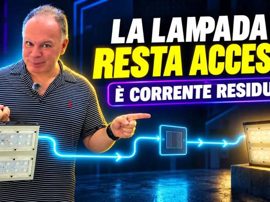 Fabio spiega perché una lampada LED resta leggermente accesa da spenta