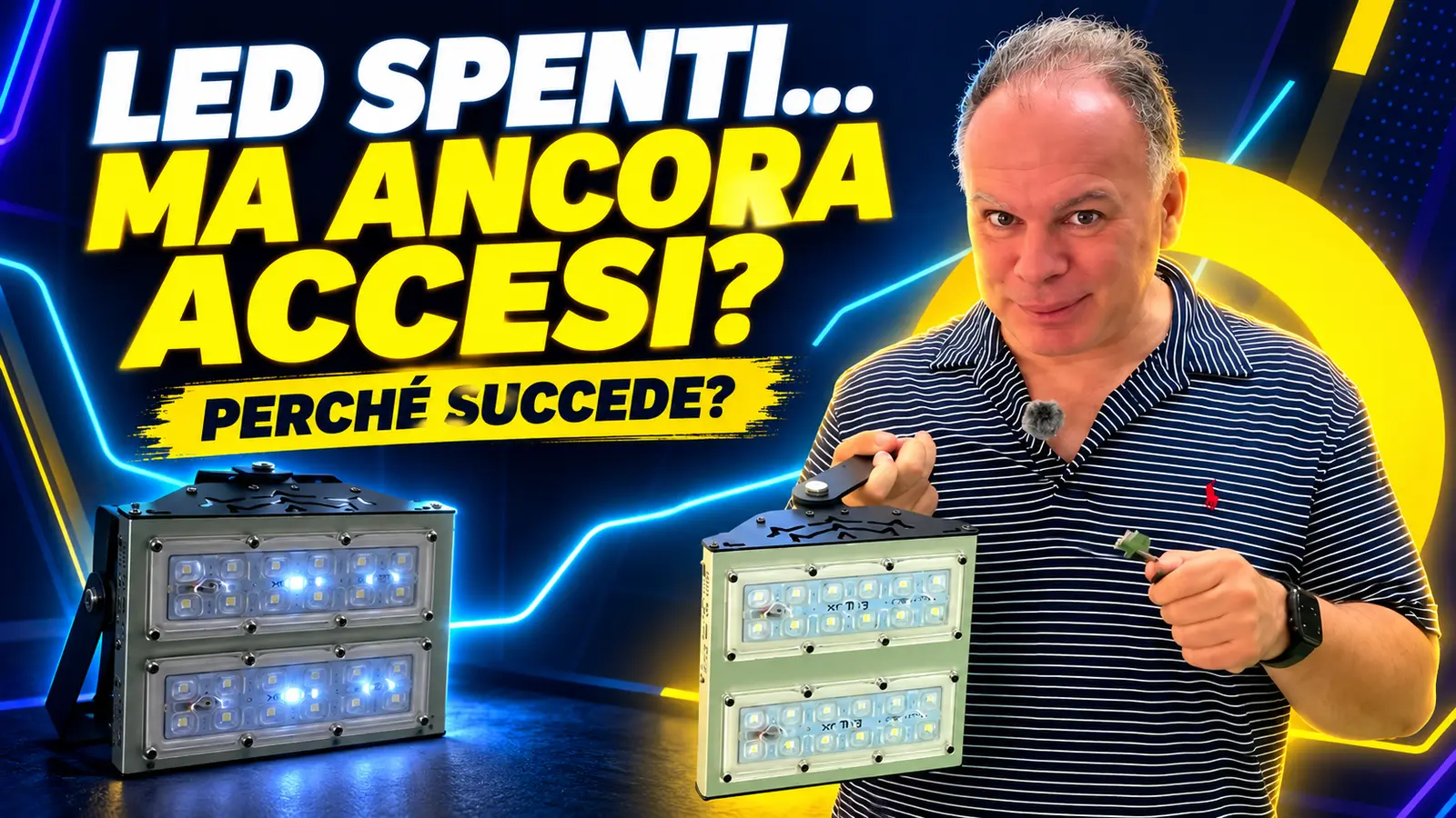 Fabio spiega perché le lampade LED restano leggermente accese anche da spente