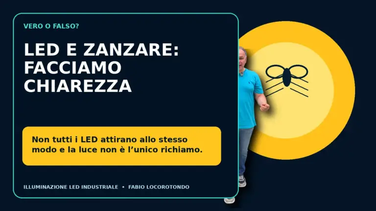 Le lampade LED attirano le zanzare?