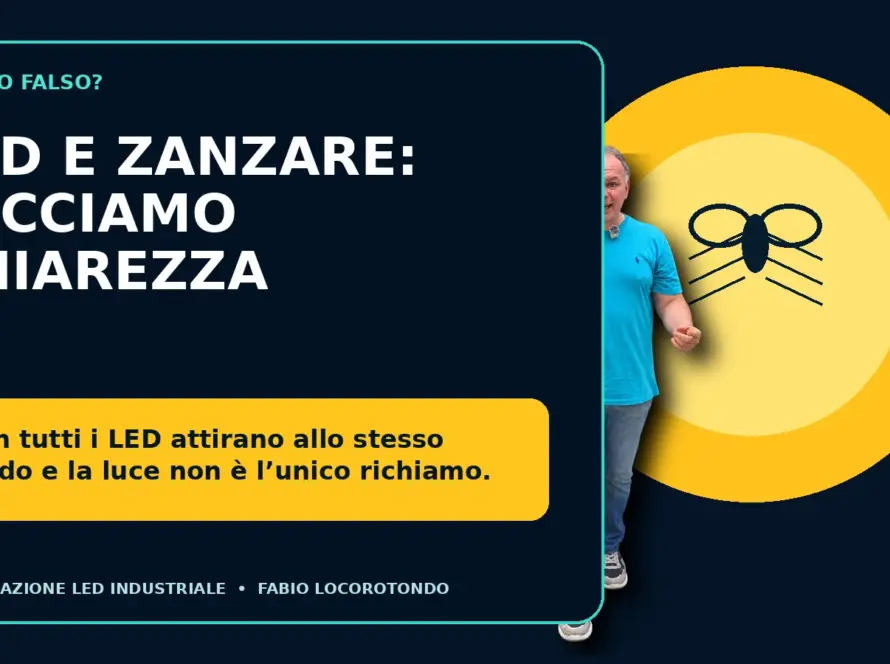 Lampade LED e zanzare: come ridurre il richiamo degli insetti