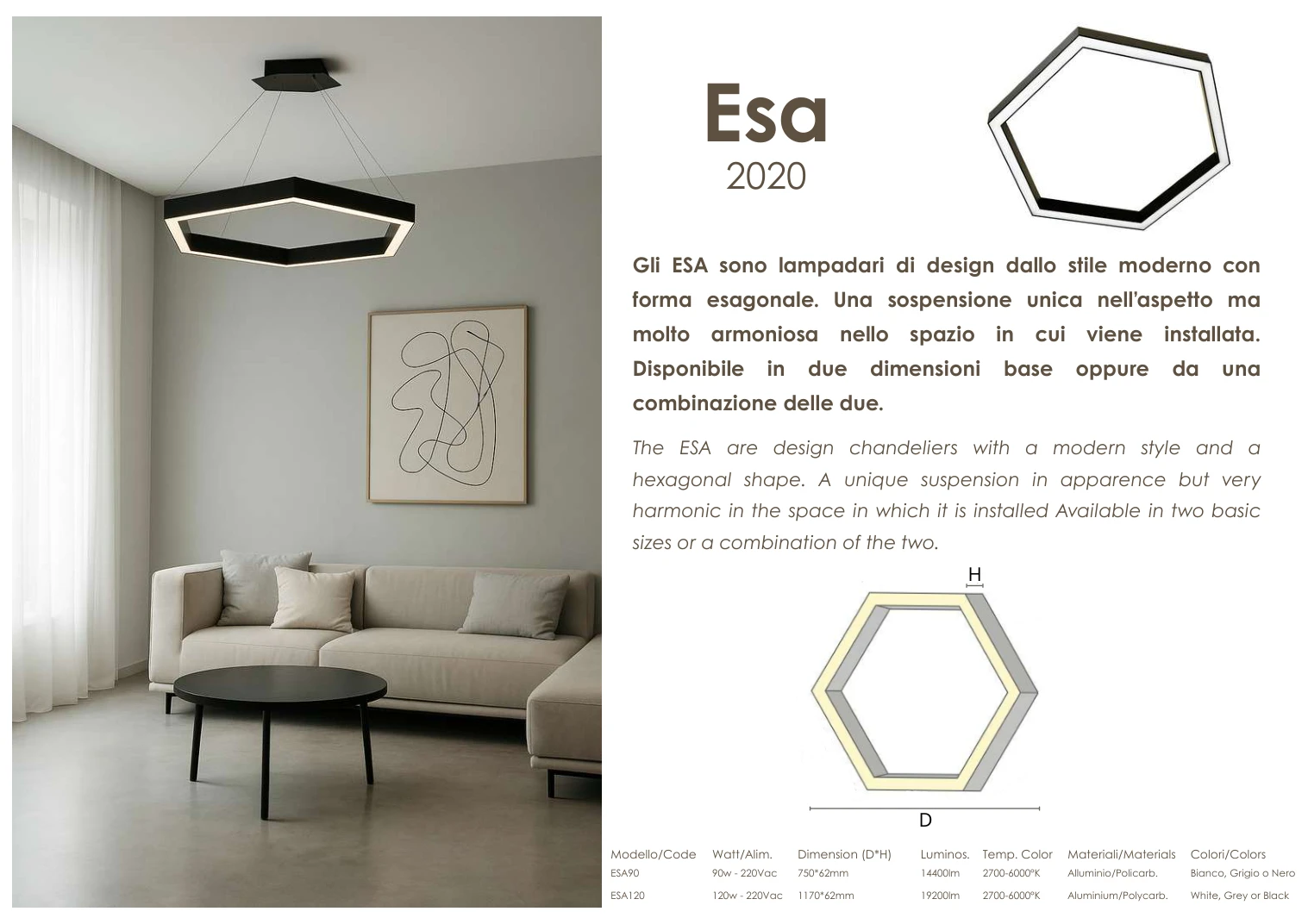 Scheda ESA nel catalogo Xela 2025, pagina 26