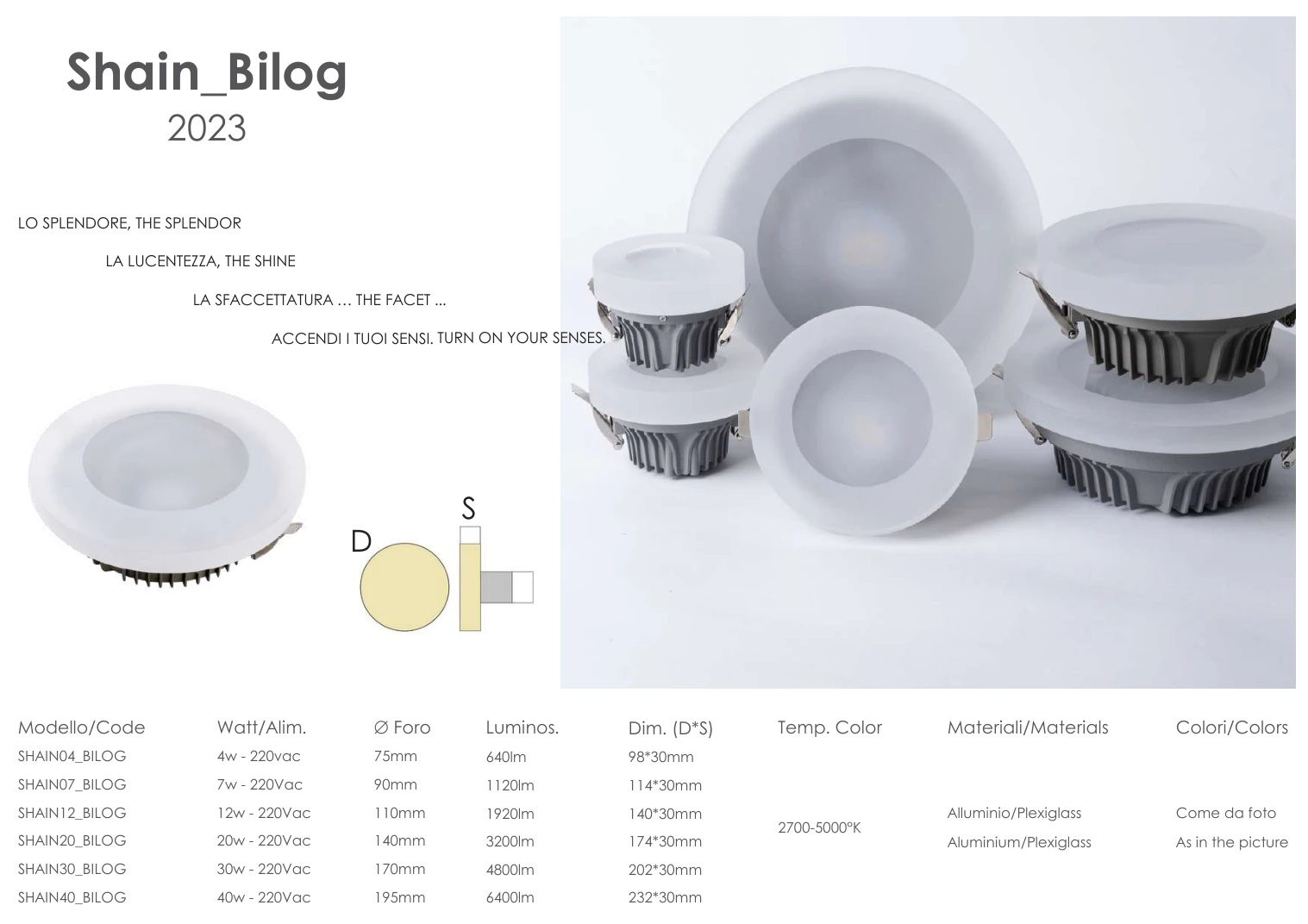 Scheda SHAIN BILOG nel catalogo Xela 2025, pagina 39
