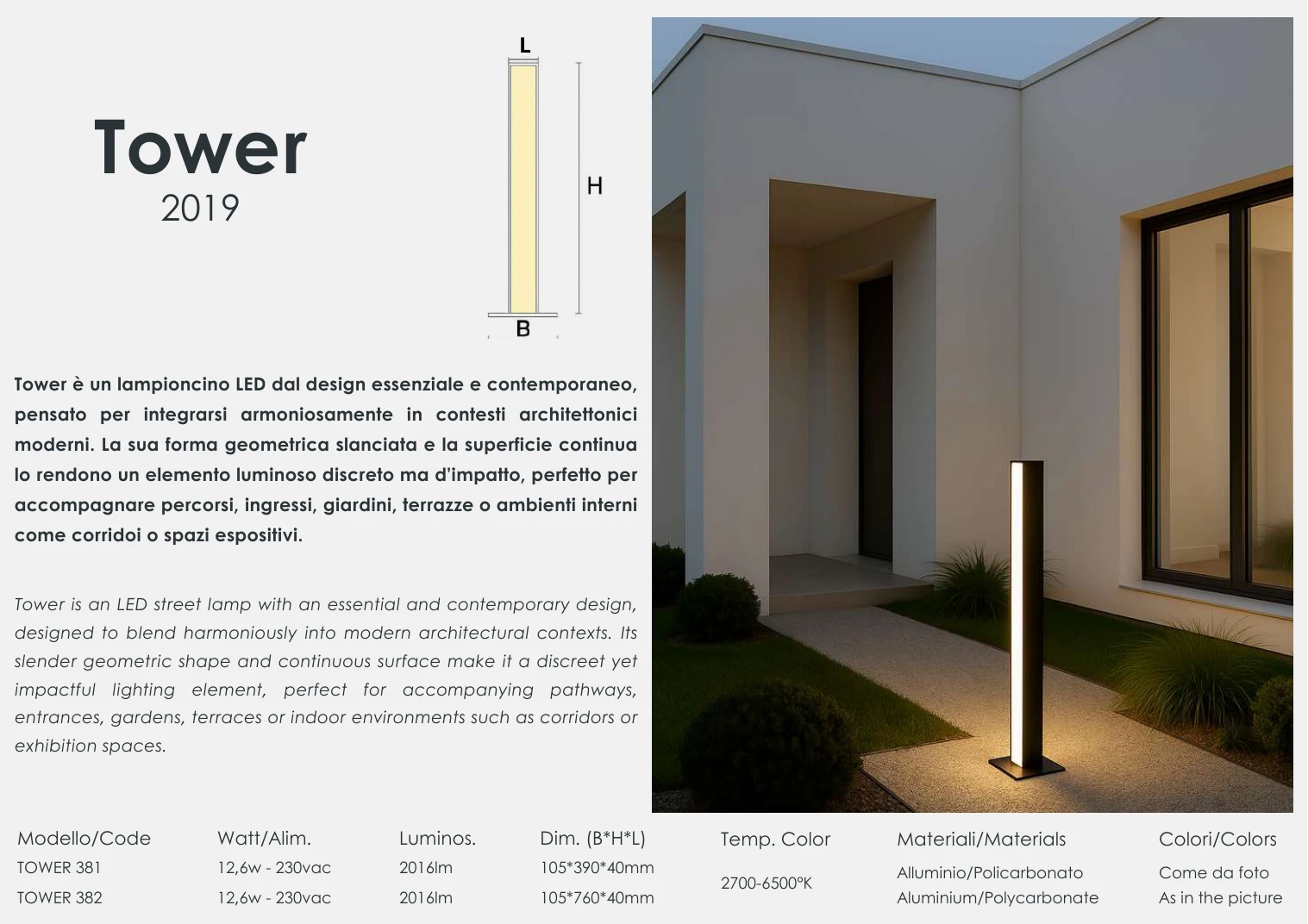 Scheda TOWER nel catalogo Xela 2025, pagina 55